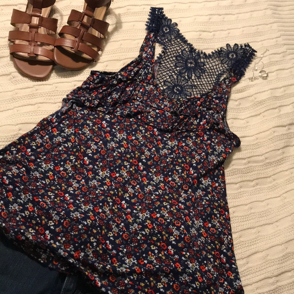Ciel Bleu Floral Tank
